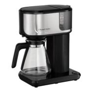 Russell Hobbs Кофеварка капельная Attentiv, 1.25л, молотый, черно-серебристый