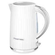 Russell Hobbs Электрочайник Eden, 1.7л, нержавеющая сталь, пластик, белый