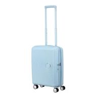 American Tourister Валіза American Tourister, Soundbox, поліпропілен, мала, 55см, 35.5/41л, TSA, 4 колеса, EXP, пастельно-блакитний