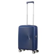 American Tourister Валіза American Tourister, Soundbox, поліпропілен, мала, 55см, 35.5/41л, TSA, 4 колеса, EXP, темно-синій