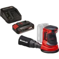 Einhell Шлифмашина эксцентриковая аккумуляторная TE-RS 18 Li Kit, 18В,акб 1х2.5А·час 125мм, 14000-22000кол/мин, 1.2кг