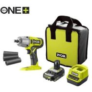 Ryobi Гайковерт ударный аккумуляторный ONE+ RIW18-1C20SA3 18В АКБ 1х2А·ч 2600об·мин 800Нм 1/2" 3 скорости 1.7кг сумка