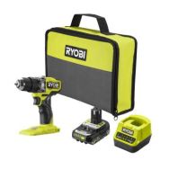 Ryobi Шуруповерт-дрель аккумуляторный ONE+ HP RPD18C1-1C20G 18В 1х2А·ч ЗУ 60Нм 450·1700об·мин 0.95кг сумка