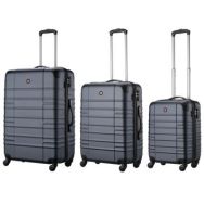 Wenger Набор чемоданов, Amplar 3 в 1, (S,M,L), пластик, 4 колеса, синий