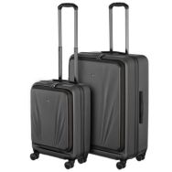 Wenger Набір валіз Wenger Skyon Hardside, полікарбонат, (S+L), TSA, 4 колеса, розширення, сірий