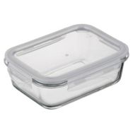 ARDESTO Контейнер для хранения пищевых продуктов Gemini 1.06л, боросиликатное стекло, пластик, прямоугольный, прозрачный