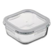 ARDESTO Контейнер для хранения пищевых продуктов Gemini 0.8л, боросиликатное стекло, пластик, квадратный, прозрачный