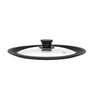 ARDESTO Крышка универсальная Black Mars Smart 24/26/28 см, стекло, силикон