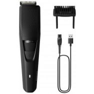 Philips Триммер Series 3000 для бороды и усов, акум., насадок-1, сталь, черный