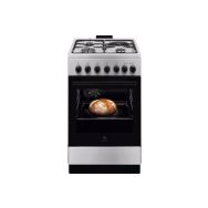 Electrolux Плита комбинированная 3 газ + 1 электро, 57л, 50x60см, конвекция, нерж