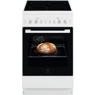 Electrolux Плита електрична склокерамічна, 54л, 60x60см, конвекція, білий