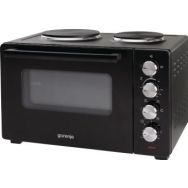 Gorenje Мини печь, 30л, 52x32х40.5см, 2 електрич. комф., черный
