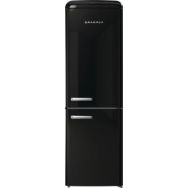 Gorenje Холодильник с нижн. мороз. камерой Gorenje, 194x66x60см, 2 дв., 204(96)л, А++, Retro, NoFrost+ , Внутр. Диспл, Зона св-ти, черный