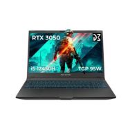Dream Machines Ноутбук RG3050-15 15.6FHD IPS, Intel i5-12450H, 16GB, F1TB, NVD3050-4, DOS, черный