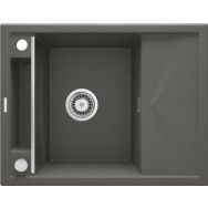 Deante Мойка кухонная Magnetic, гранит, прямоуг., с крылом, 640х500х219мм, чаша - 1, врезная, антрацит